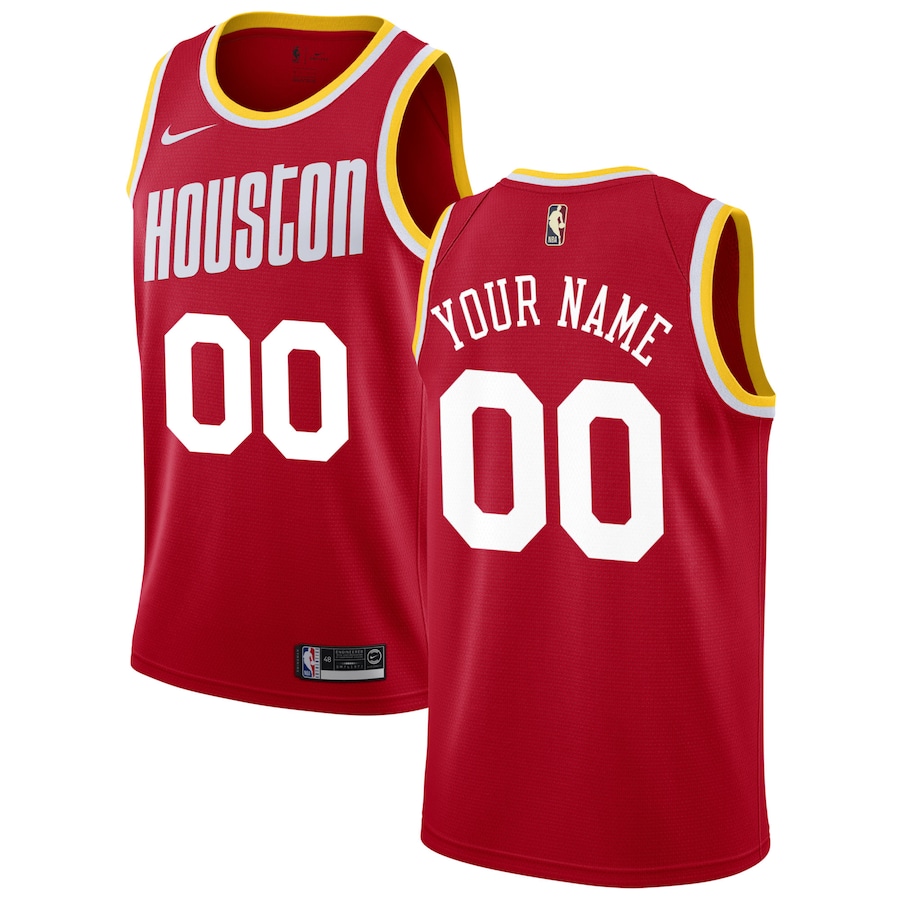 Cheap Custom Men Houston Rockets Nike Red Hardwood Classics Swingman NBA Jersey